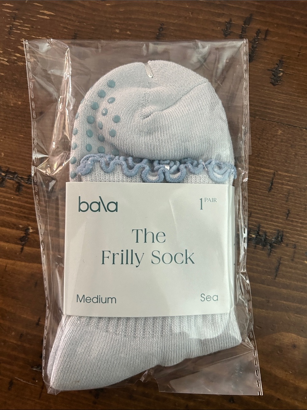 Bala The Frilly Sock in Sea (Size Medium)